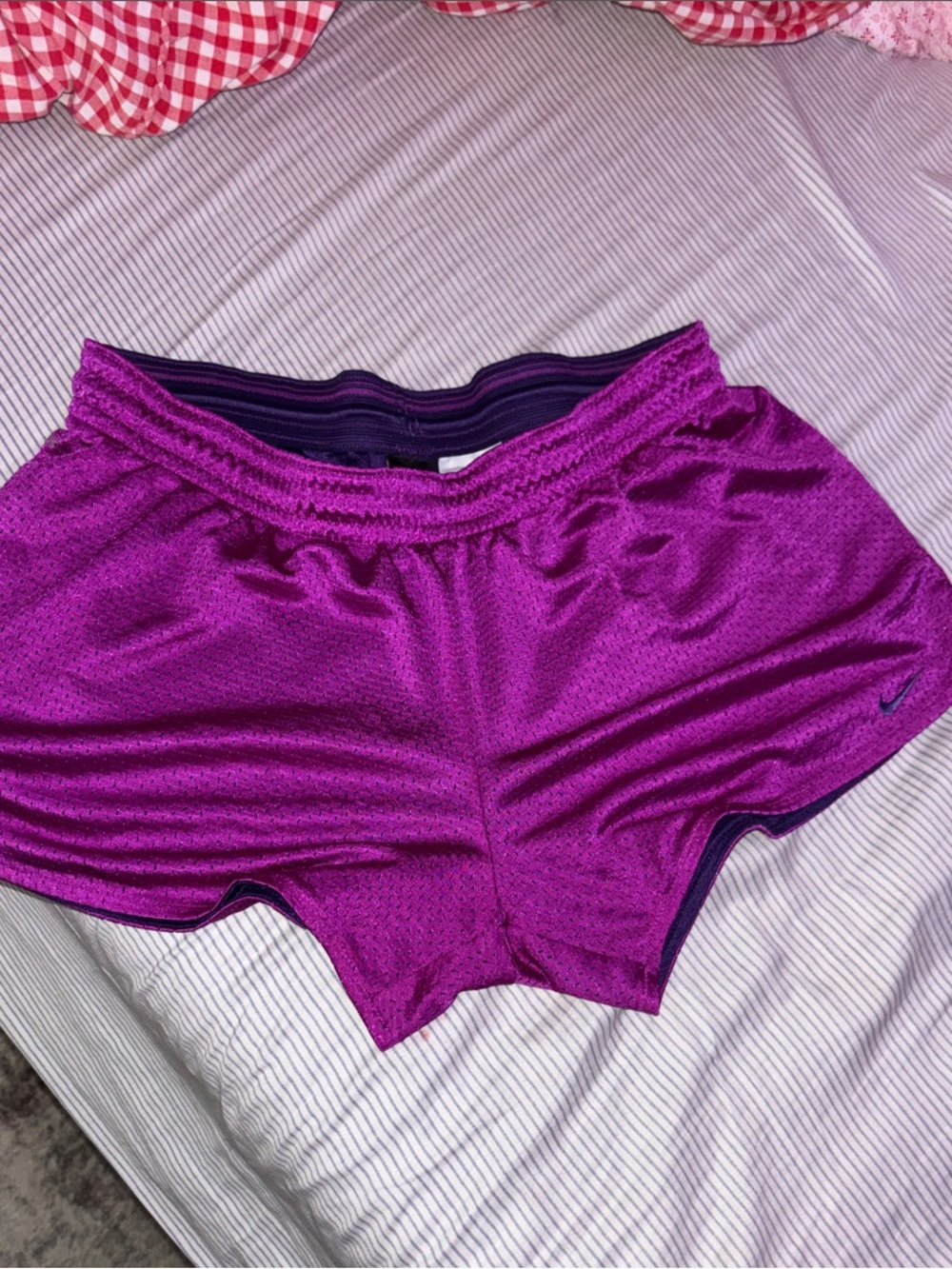 M Nike Women's Bright Purple Athletic Running Shorts